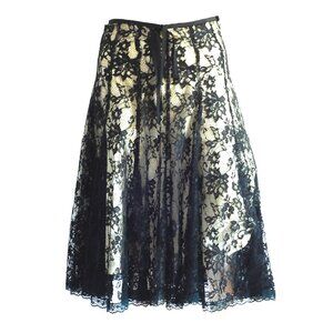 Orna Farho Black Lace & Ribbon Over Ivory Lining - France